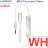 Cáp USB-C ra audio 3.5mm AUX 1 mét Ugreen có micro 30633 30634