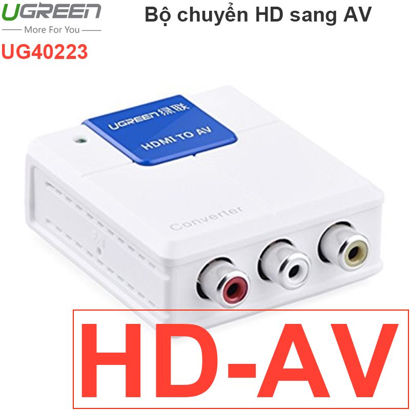  Bộ chuyển tín hiệu AV (3RCA) ra HDMI 1080P UGREEN 40225 
