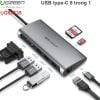 USB-C 8 trong 1 USB 3.0 3 port VGA RJ45 TF SD USB type-C PD Ugreen 50539