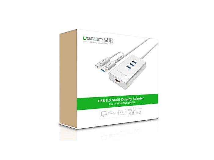  Bộ chia USB 3.0 3 port - USB 3.0 ra HDMI 1080P Ugreen 40257 
