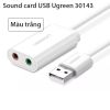 Card sound USB | USB ra audio 3.5mm Tai nghe + Microphone Ugreen 30143