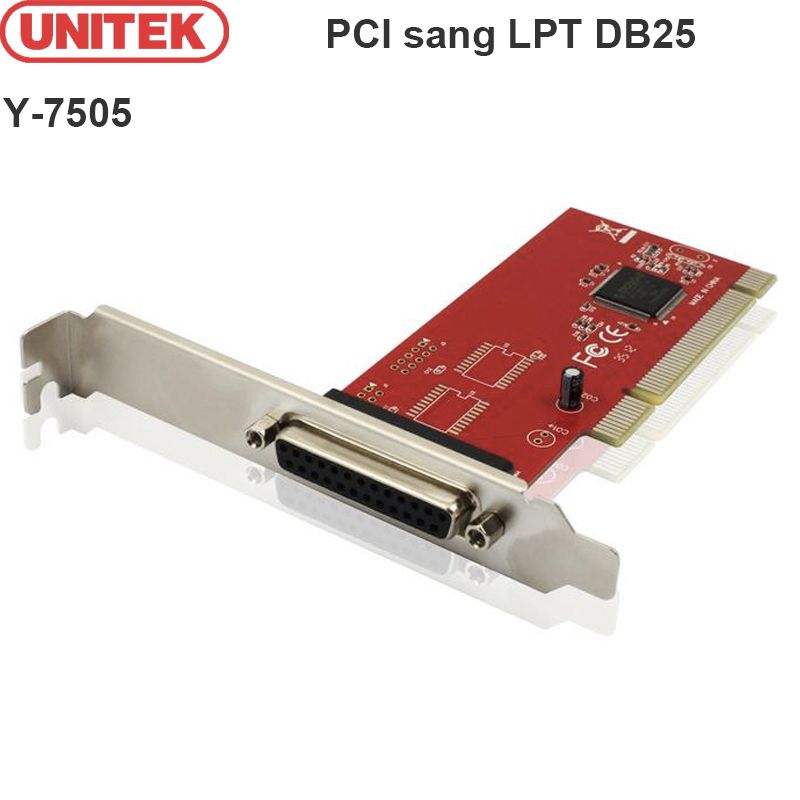  Card chuyển đổi PCI to LPT DB25 Unitek Y-7505 