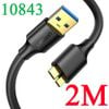 Cáp USB 3.0 AM sang Micro BM cho Ổ cứng di động Ugreen 0.5M 1M 1.5M