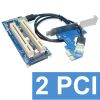 Card chuyển đổi PCI-E 1X sang 2 PCI thường - Cạc mở rộng 1 PCIE 1X ra 2 PCI đa năng