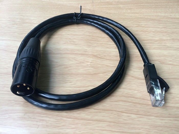 Dây cáp XLR 3pin Male to RJ45 Male