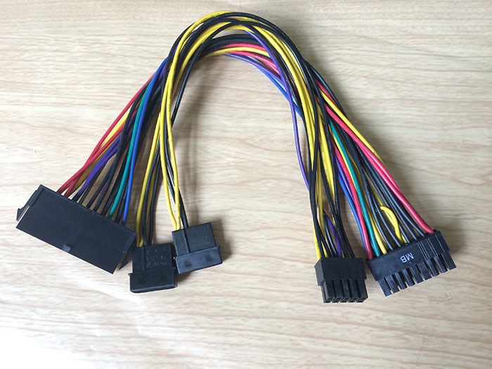 Cáp nguồn Molex 24Pin+ 2*IDE to 10Pin+18Pin