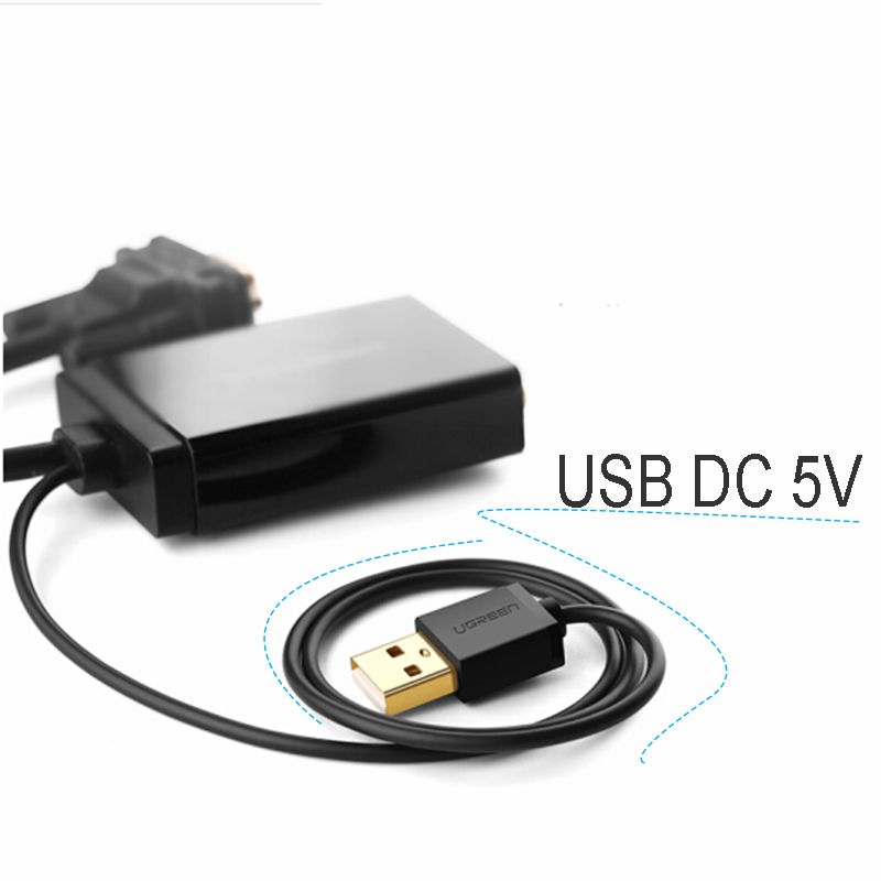  VGA sang DVI converter 50Cm UGREEN 30839 1080P 