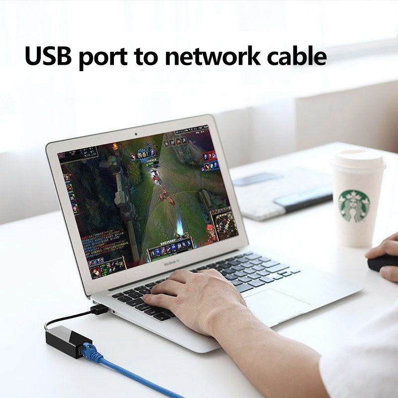  USB 2.0 sang LAN RJ45 100Mbps - Card mạng cắm cổng USB 100Mbps Veggieg U2-U 