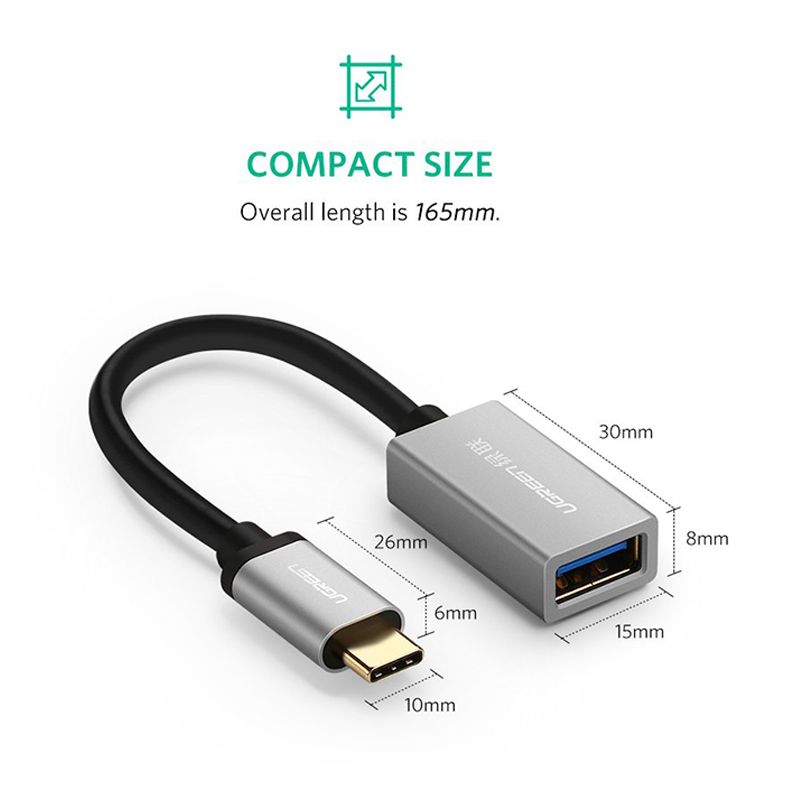  Cáp OTG USB type C sang USB 3.0 Ugreen 30645 