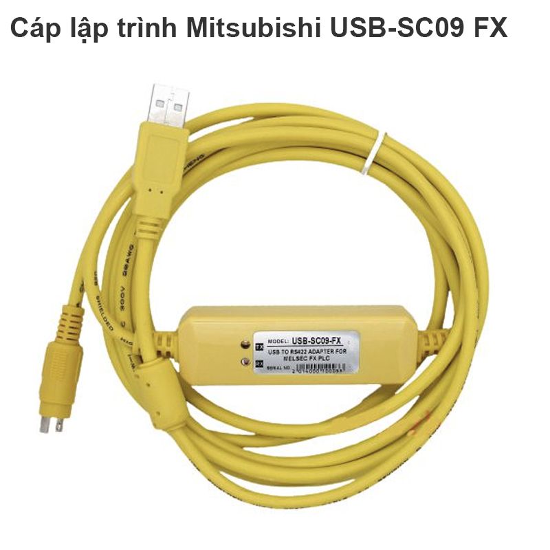 Cáp lập trình Mitsubishi PLC USB-SC09-FX USB to RS422 Adapter for MELSEC FX PLC