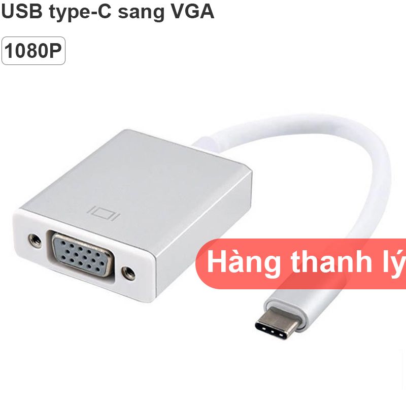 USB type-C 3.1 sang VGA 1080P converter 20Cm