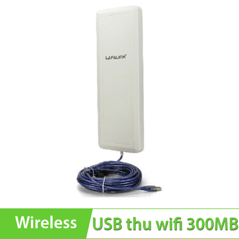 Bộ thu phát wifi USB công suất cao 20dBi 300mbps Lafalink LF-D981