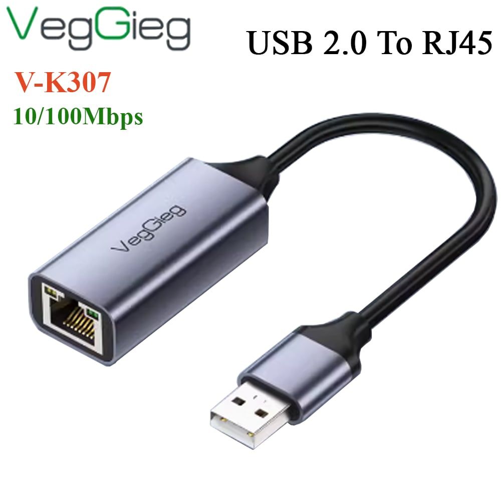USB 2.0 sang RJ45 LAN 10/100Mbps VegGieg V-K307