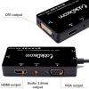 VGA + Audio ra HDMI-DVI-VGA có audio 3.5mm 25Cm CableDeconn