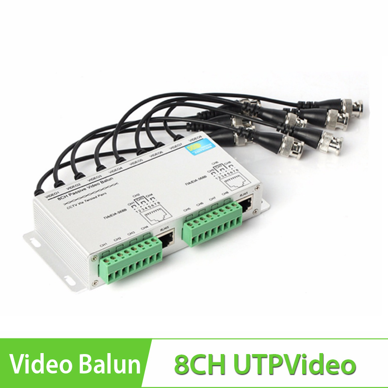 8CH Passive UTP Video Balun (Sẵn cáp BNC đi kèm)