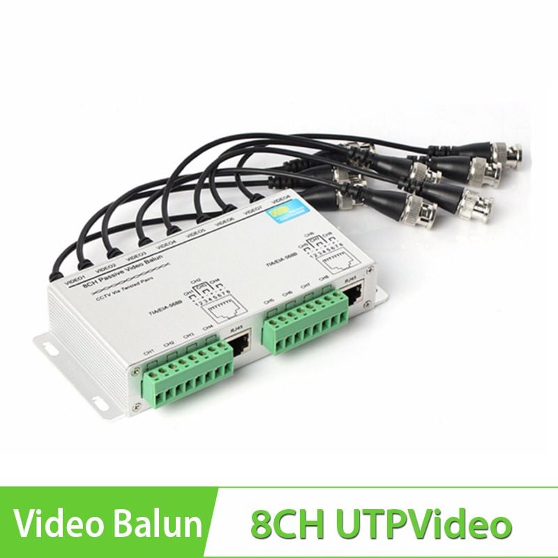 8CH Passive UTP Video Balun (Sẵn cáp BNC đi kèm)