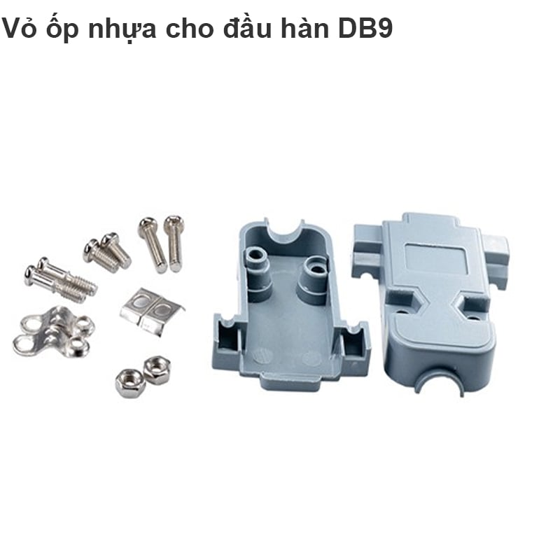 Vỏ ốp nhựa cứng cho đầu hàn DB9 loại vặn ốc