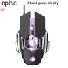 Chuột game có dây 7200DPI đèn LED Fan tản nhiệt Inphic X7