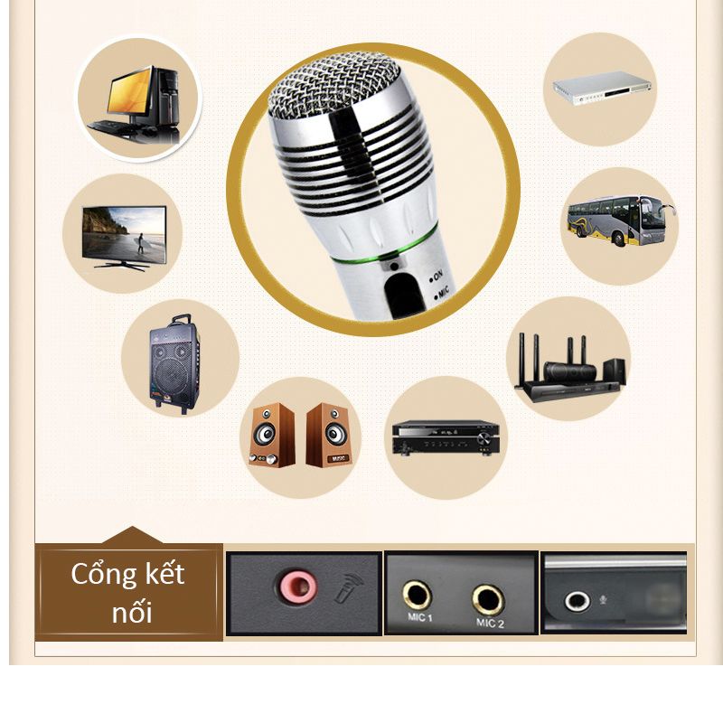 Mic không dây cho âm ly, loa Xingma AK-308