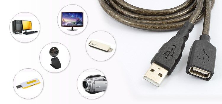  Cáp nối dài USB 2.0 AM-AF 1 đầu đực 1 đầu cái UNITEK 1.8M 3M 5M 10M 