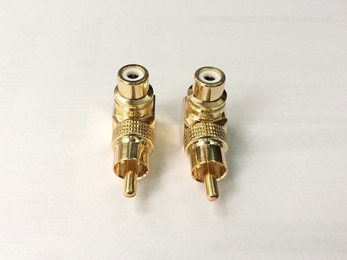  Đầu đổi AV/RCA đực sang cái bẻ góc (1 chiếc) 