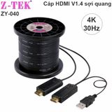  Cáp HDMI quang 50m Z-TEK ZY-040 làm bằng các sợi cáp quang học tốc độ truyên 16Gbps 