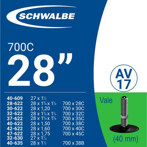 Ruột Xe Đạp Schwalbe | 700C AV17 (40mm)