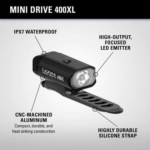 Đèn Trước Xe Đạp Lelzyne | Mini Drive 400XL