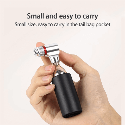 CO₂ inflator head with EVA foam sleeve