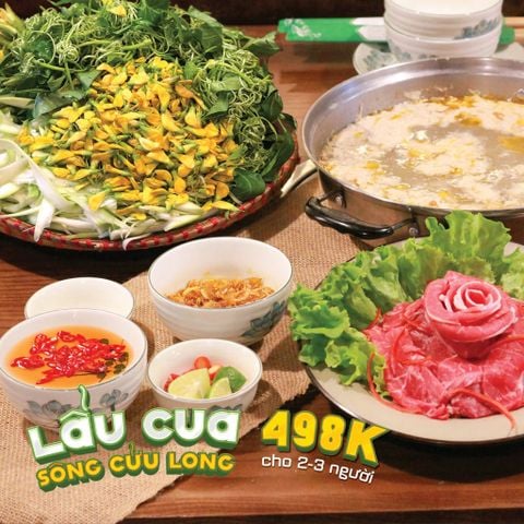 Lẩu cua sông Cửu Long