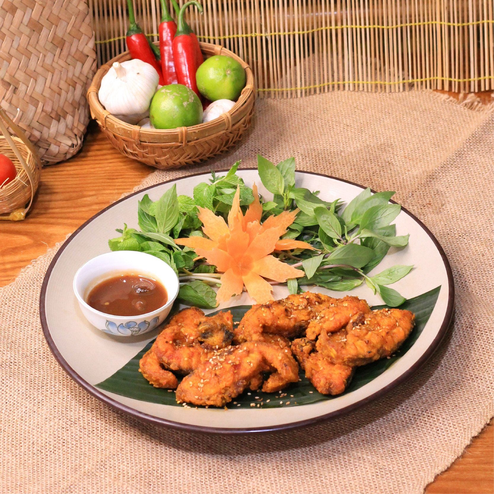 Cá tầm nướng muối ớt