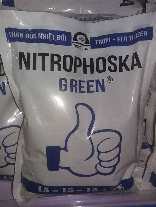 Phân bón NITROPHOSKA GREEN  NPK 15 + 15 +15 + TE