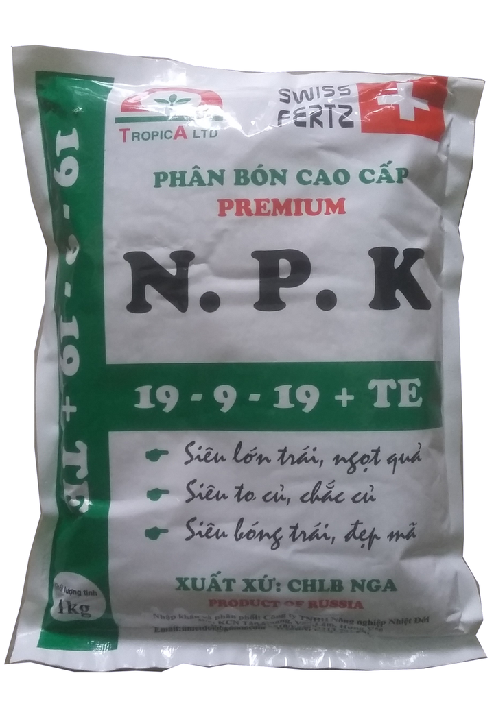 Phân bón cao cấp PREMIUM NPK 19 + 9 + 19 + TE