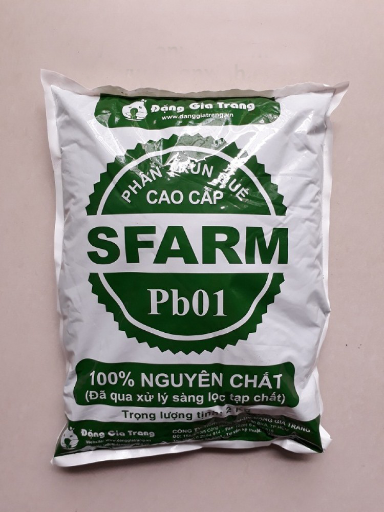 Phân trùn quế SFARM đặng gia trang gói 2kg