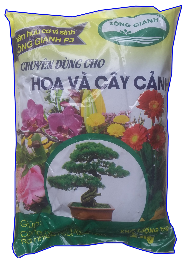 Phân bón hữu cơ chuyên dùng cho hoa cây cảnh gói 2kg