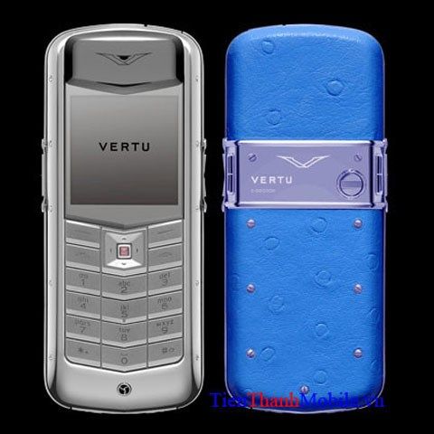 Vertu Exotic Light Blue Ostrich