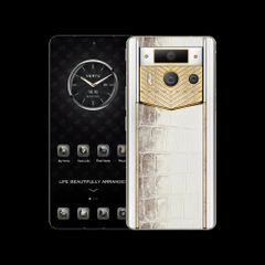 METAVERTU 2 Customized Himalaya Alligator Skin Web3 AI Phone - White