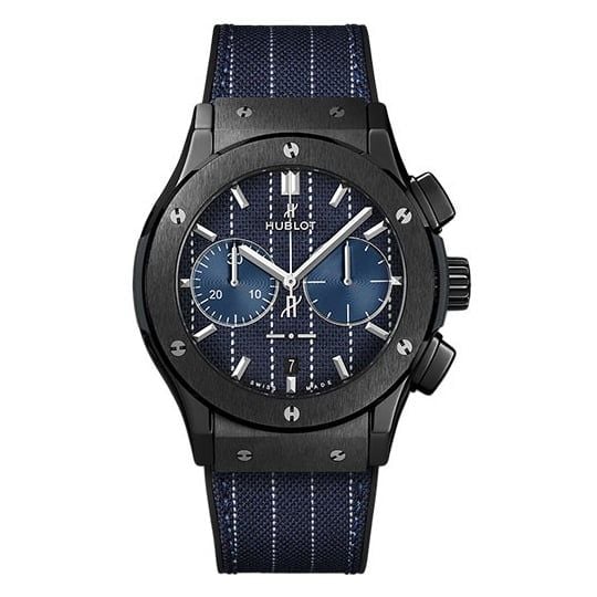 Đồng hồ Hublot Classic Fusion Chronograph Italia Independent Pinstripe Ceramic 521.CM.2707.NR.ITI18 45mm Limited Edition of 100 Watch