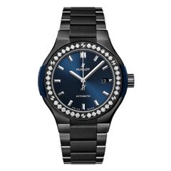 Đồng hồ Hublot Classic Fusion Ceramic Blue Bracelet Diamonds 585.CM.7170.CM.1204 33mm