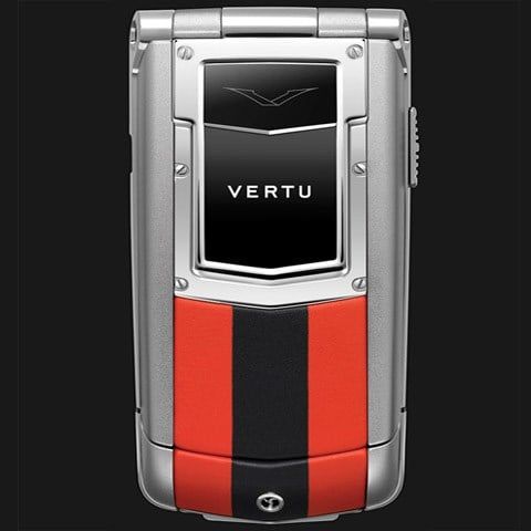 Vertu Ayxta Sapphire Keys Red and Black Leather