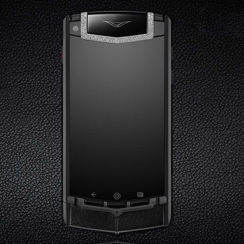 Vertu Ti Pure Black Diamond Trim