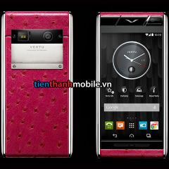 Vertu Aster RASPBERRY OSTRICH