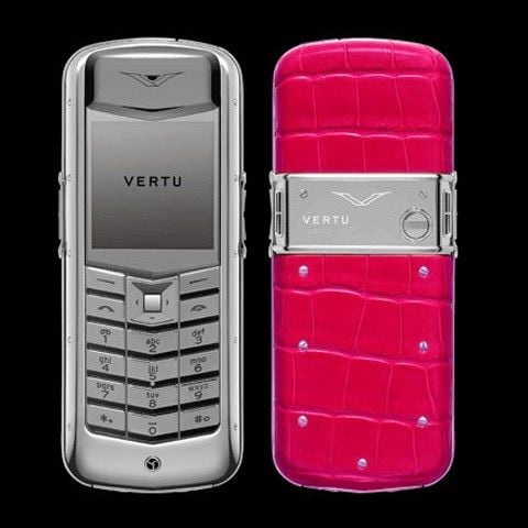 Vertu Exotic Alligator Pink