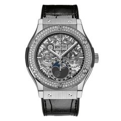 Đồng hồ Hublot Classic Fusion Aerofusion Moonphase Titanium Diamonds 517.NX.0170.LR.1104 45mm