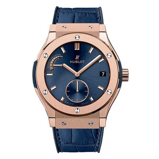Đồng hồ Hublot Classic Fusion Power Reserve King Gold Blue 516.OX.7180.LR 45mm