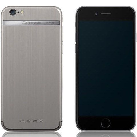 Gresso Model G1 - cho iPhone 6, 64GB, Titanium logo,Titanium case