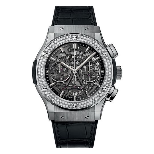 Đồng hồ Hublot Classic Fusion Aerofusion Titanium Diamonds 525.NX.0170.LR.1104 45mm