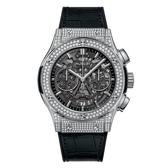 Đồng hồ Hublot Classic Fusion Aerofusion Titanium Pavé 525.NX.0170.LR.1704 45mm