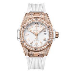 Đồng hồ nữ Hublot Big Bang One Click King Gold White Pavé 485.OE.2080.RW.1604 33mm