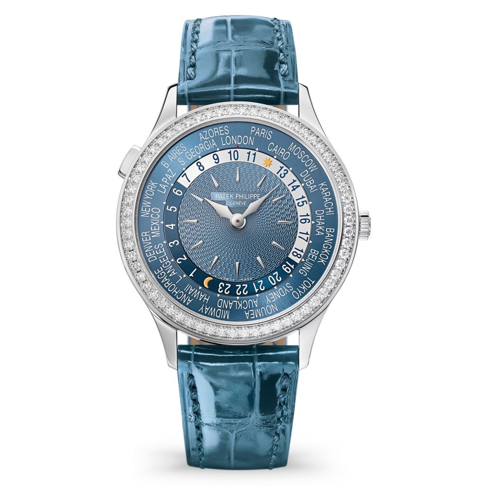 Đồng hồ Patek Philippe Complications World Time Diamond Bezel 36mm 7130G-016